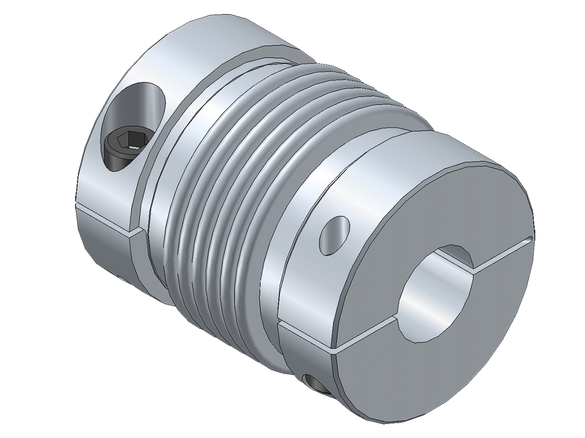 MDmax = 7,5Nm Steel Bellow Coupling MBK Both Sides bore 12mm Overall Length 40,0mm hub Diameter 31,0mm Short Version 